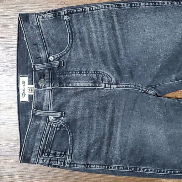 Madewell 10" high-rise skinny jeans grey wash like new - Picture 3 of 8